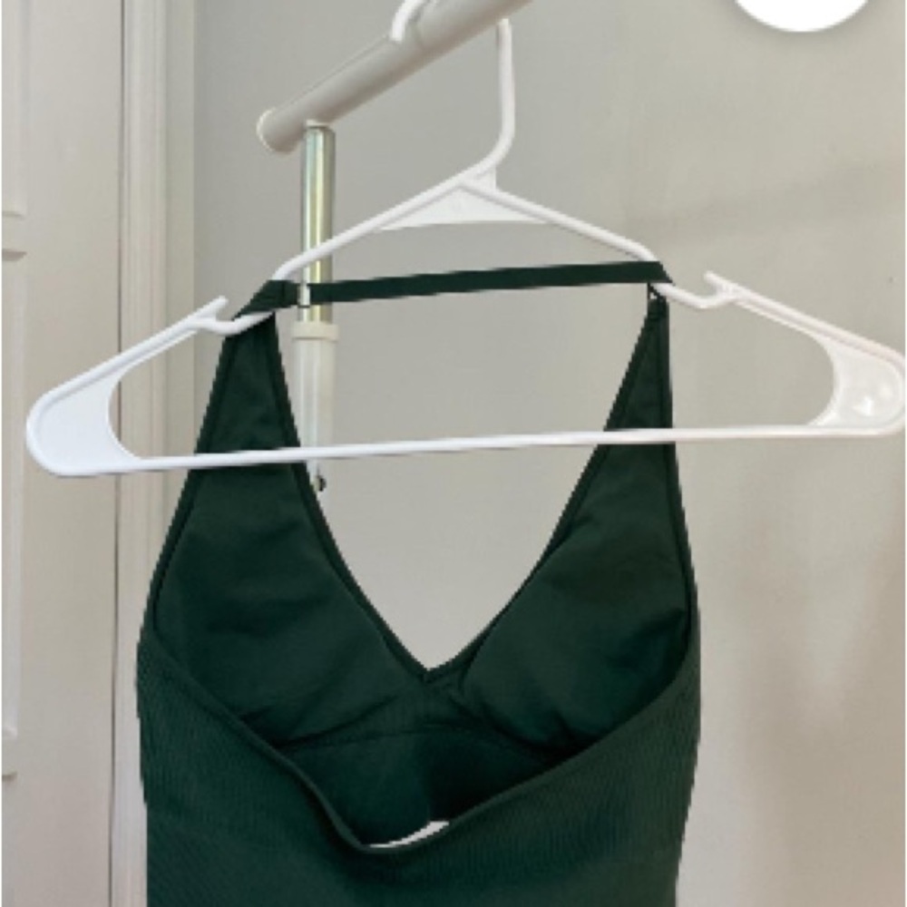 Dark Green Aerie Spots Bra